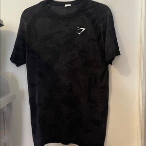 Gymshark Black Camo Short Sleeve Tee